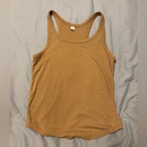 Old Navy Ribbed Racerback Tank in Mustard Yellow
